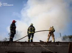 В Харькове ликвидировали масштабный пожар на деревообрабатывающем предприятии