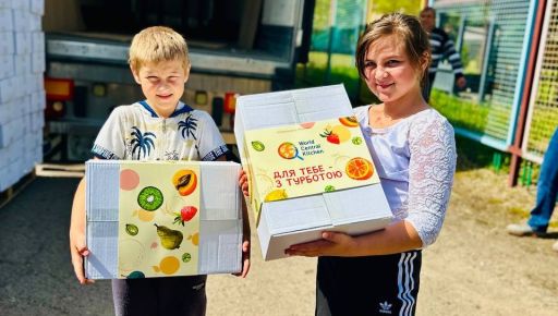 У Харківській області дітям передали 2800 фруктових наборів