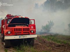 На Харківщині зупинили масштабну пожежу в лісі